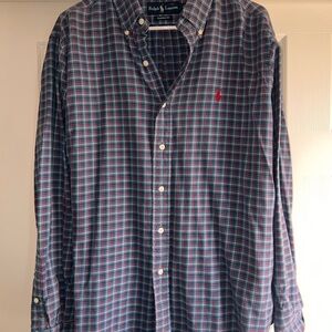 Ralph Lauren Men's Blue Plaid Shirt
